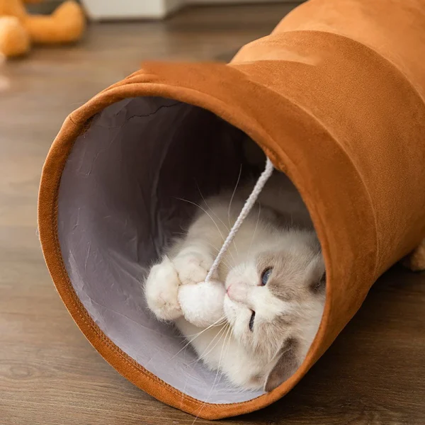 Cat Tunnel Beds Cats Puppy Bed Pet Supplies Accessory Houses and Habitats Dog Mat Accessories Kitten Goods Things House Cushions - Image 3