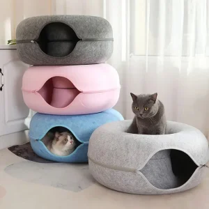 Bed for Cats Winter Pet Supplies Plush Houses and Habitats Warm Puppy Accessories Dog Mat Things House Kitten Basket Accessory