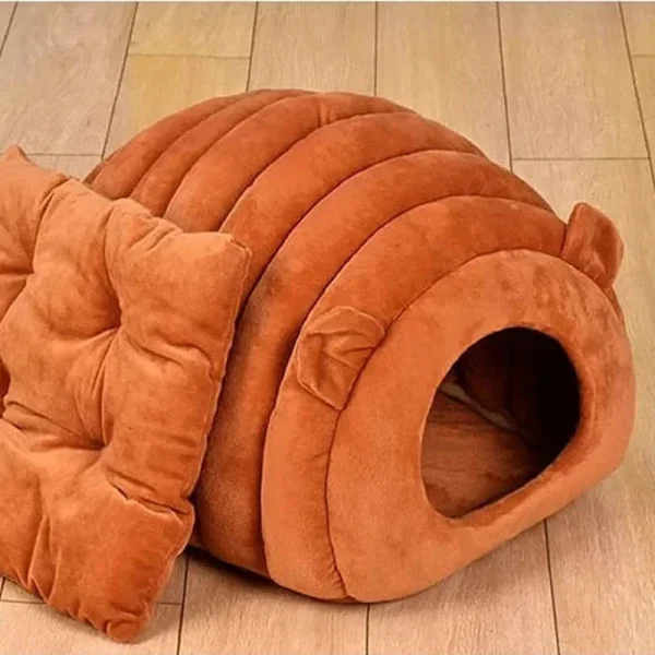 Cats Beds for Winter Pet Supplies Plush House Warm Kitten Goods Cushions Houses and Habitats Things Bed Basket Dog Mat Products - Image 2