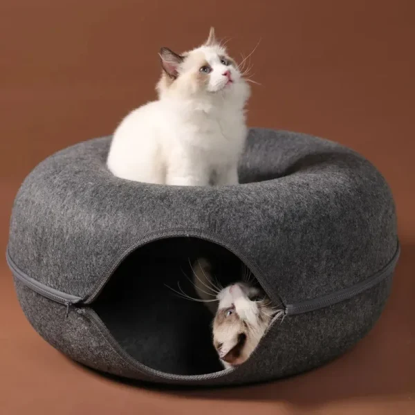 Bed for Cats Winter Pet Supplies Plush Houses and Habitats Warm Puppy Accessories Dog Mat Things House Kitten Basket Accessory - Image 3