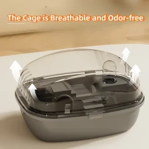 Hamster Cage Hamster Habitat House Small Animal Cage for Mice Guinea Pigs