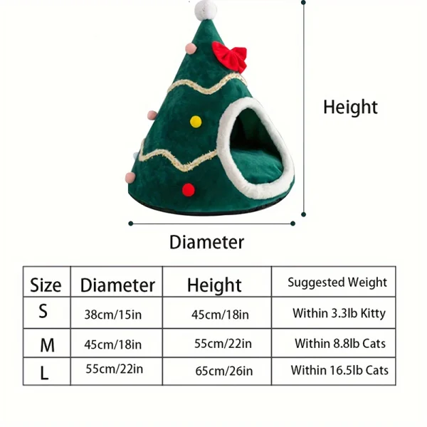 Houses for Cats Christmas Beds Winter Pet Supplies Warm Bed Puppy Accessories Things Cushions Accessory House Dog Habitats - Image 6