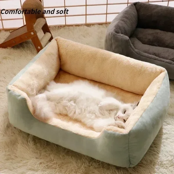 Bed for Cats Pet Products Cushions Kitten Goods Accessories Dog All Houses Supplies Things Accessory Habitats Basket House Beds - Image 3