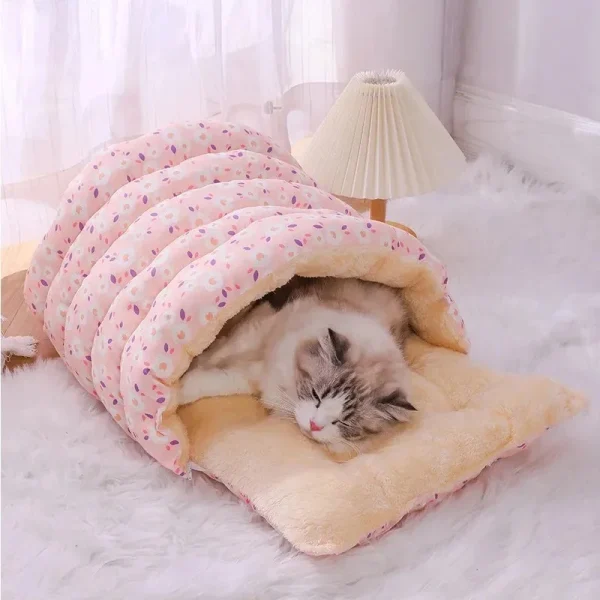 Cats Beds Puppy Bed Winter Pet Supplies Accessories Bed Products Goods Houses and Habitats Cushions Kitten Things Accessory - Image 2